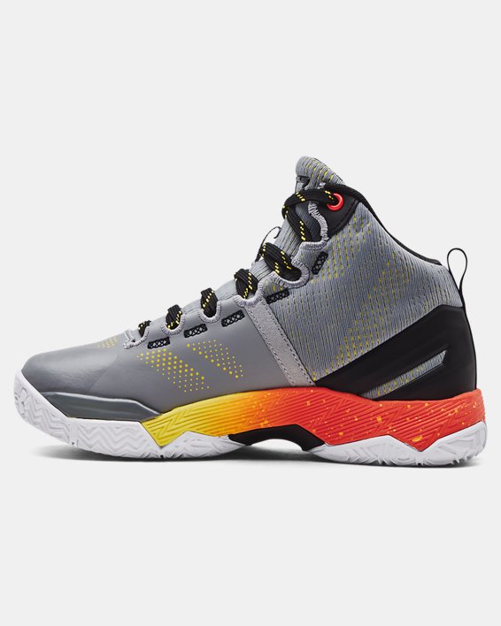 Pre-School Curry 2 Basketball Shoes in Gray image number 1